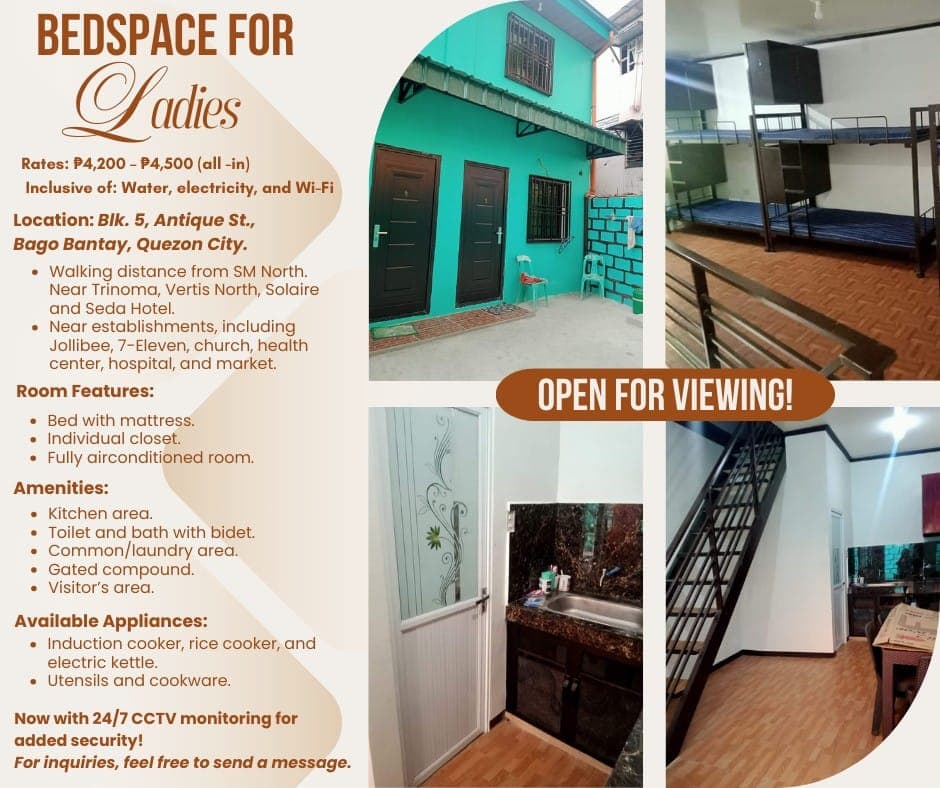 # **Bedspace for Ladies**